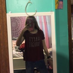 American Eagle “happy thoughts” Soft and Sexy Tee